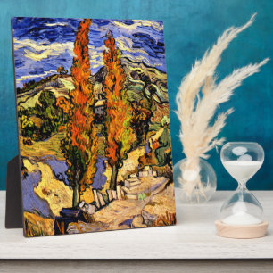 Van Gogh - Two Poplars on a Hill Plaque