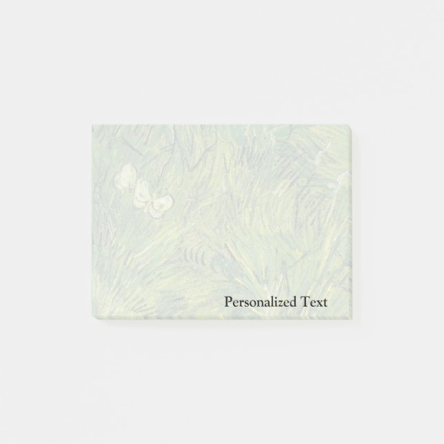 Van Gogh | Two White Butterflies Post-it Notes (Front)