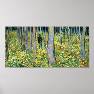 Van Gogh - Undergrowth with Two Figures Poster