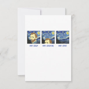 Van Gogh Van Goghing Van Gone Paint Painter Artist Thank You Card