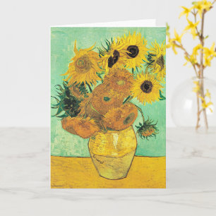 Van Gogh - Vase with 12 Sunflowers Card