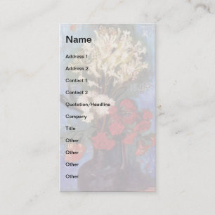 Van Gogh - Vase With Carnations And Other Flowers Business Card