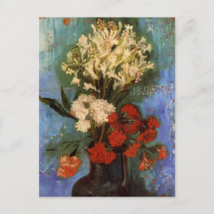Van Gogh Vase with Carnations and Other Flowers Postcard