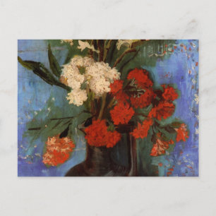 Van Gogh Vase with Carnations and Other Flowers Postcard