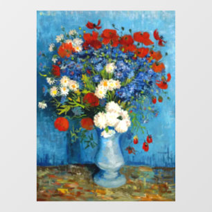 Van Gogh Vase with Cornflowers and Poppies