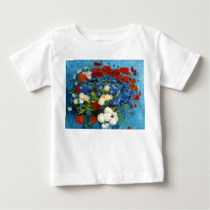Van Gogh Vase with Cornflowers and Poppies Baby T-Shirt