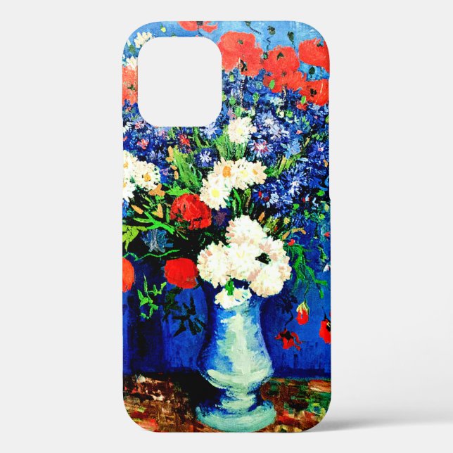 Van Gogh - Vase with Cornflowers and Poppies Case-Mate iPhone Case (Back)