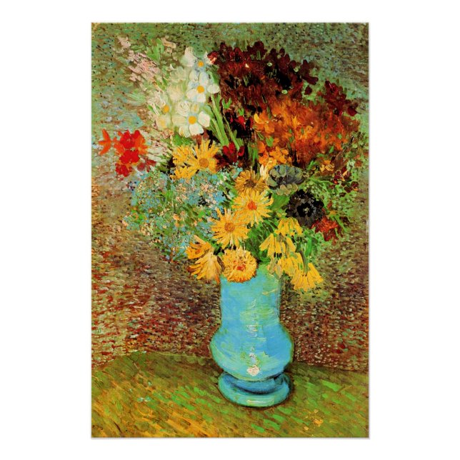 Van Gogh - Vase with Daisies, Anemones, Poster (Front)