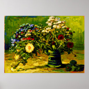 Van Gogh Vase with Daisies Poster