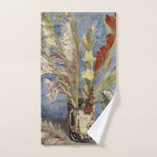 Van Gogh Vase with Gladioli and China Asters  Hand Towel