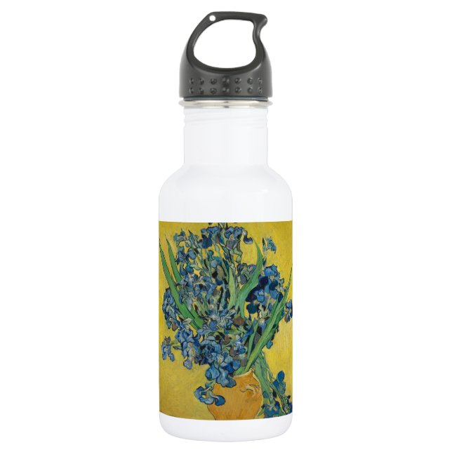 Van Gogh Vase with Irises Classic Impressionism 532 Ml Water Bottle (Front)