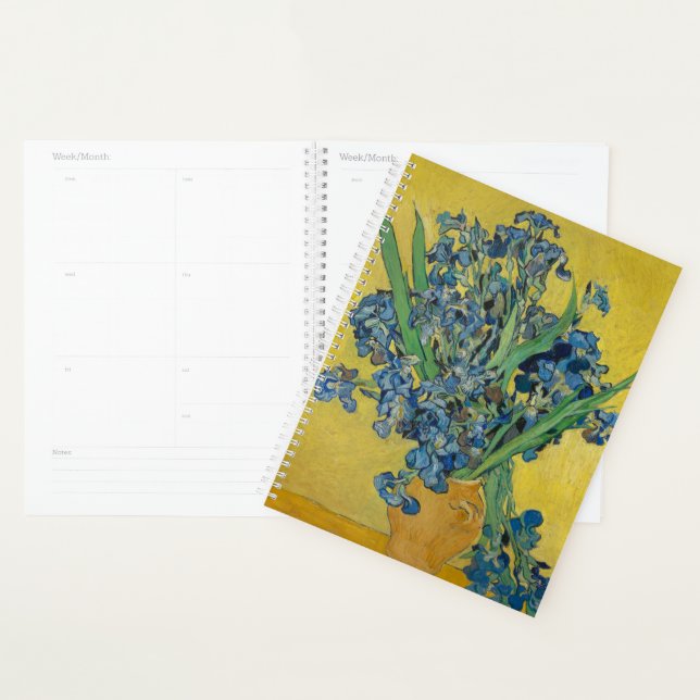 Van Gogh Vase with Irises Classic Impressionism Planner (Display)