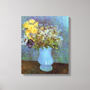 Van Gogh - Vase With Lilacs, Daisies And Anemones Canvas Print