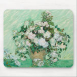 Van Gogh Vase with Pink Roses Floral Painting Mouse Pad<br><div class="desc">Vincent van Gogh (Dutch, 1853 - 1890) Vase with Pink Roses, 1890, Oil on canvas, 71 cm x 90 cm. Painted in the psychiatric hospital at Saint-Remy, before Van Gogh was set to check out. The painting reflects the optimism he had for his future, both in his choice of colour...</div>