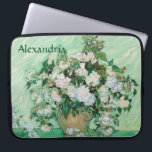 Van Gogh Vase with Pink Roses Vintage Flower Art Laptop Sleeve<br><div class="desc">Vincent van Gogh (Dutch, 1853 - 1890) Vase with Pink Roses, 1890, Oil on canvas, 71 cm x 90 cm. Painted in the psychiatric hospital at Saint-Remy, before Van Gogh was set to check out. The painting reflects the optimism he had for his future, both in his choice of colour...</div>