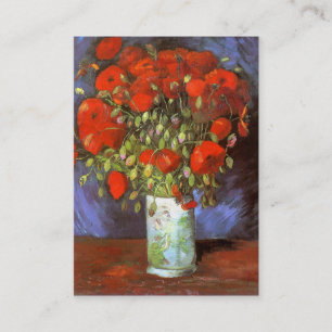 Van Gogh: Vase with Red Poppies Business Card
