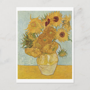 van Gogh - Vase with Twelve Sunflowers (1888) Postcard