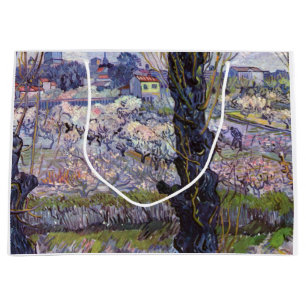 Van Gogh View Arles Flowering Garden Large Gift Bag