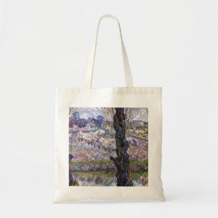 Van Gogh View Arles Flowering Garden Tote Bag