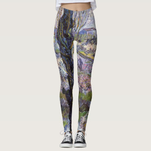 Van Gogh View of Arles Flowering Orchards Leggings