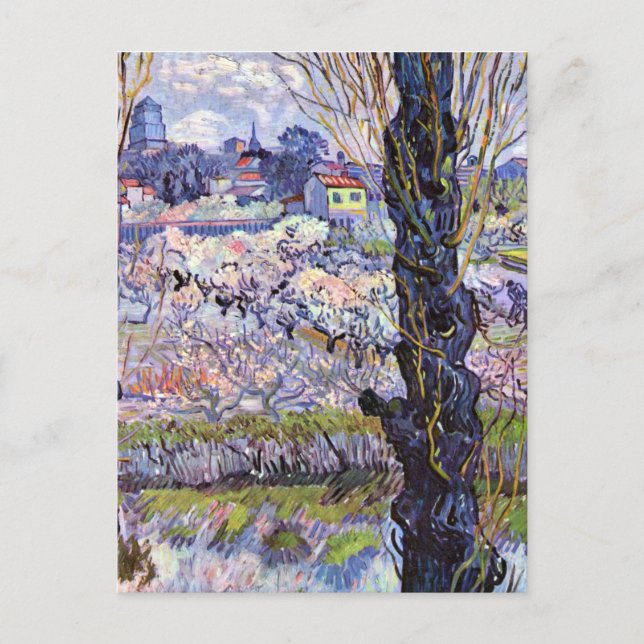 Van Gogh - View of Arles, Flowering Orchards Postcard (Front)