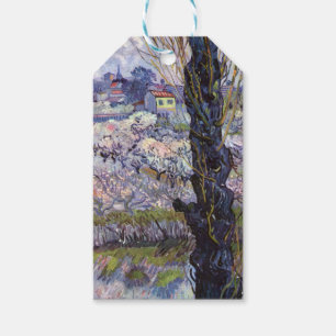 Van Gogh View of Arles Flowering Orchards Print: Gift Tags