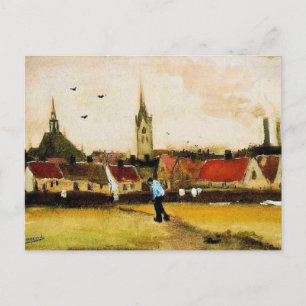 Van Gogh - View of the Hague with New Church, Postcard