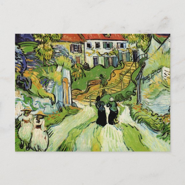 Van Gogh - Village Street and Steps in Auvers Postcard (Front)