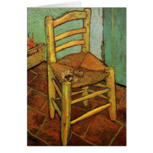 Van Gogh; Vincent's Chair with Pipe, Vintage Art
