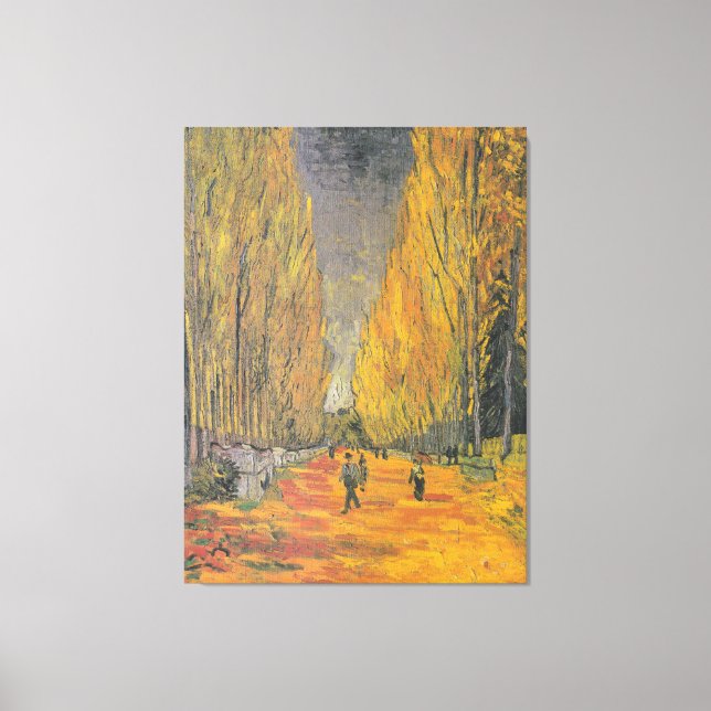 Van Gogh Vintage Avenue in Arles Canvas Print (Front)