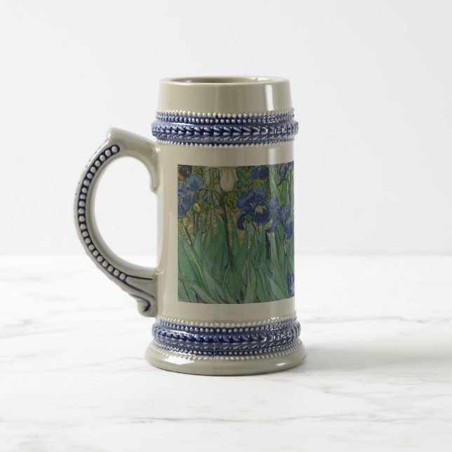 Van Gogh Vintage Irises  Beer Stein (Left)