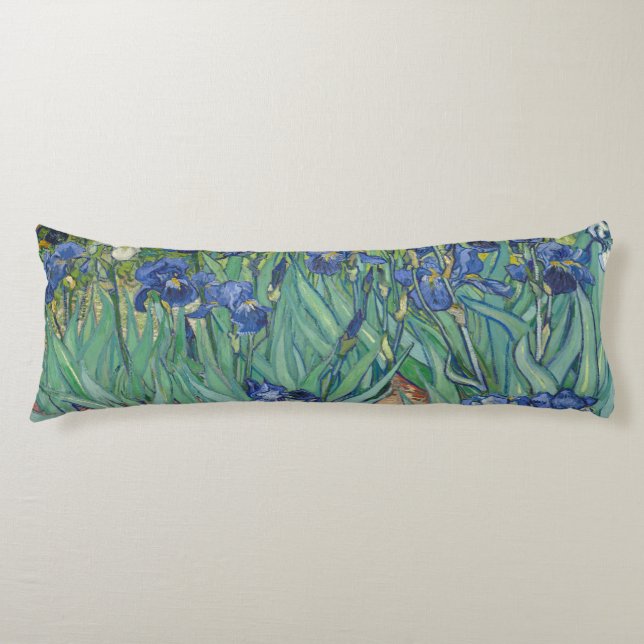 Van Gogh Vintage Irises    Body Cushion (Front)