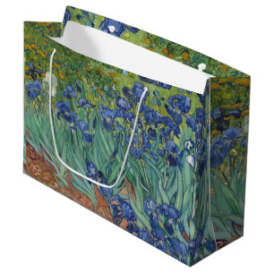 Van Gogh Vintage Irises Large Gift Bag