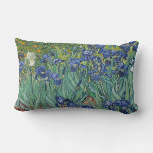 Van Gogh Vintage Irises Lumbar Cushion