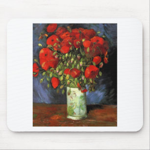 Van Gogh Vintage Painting Blossoms Vase Flowers Mouse Pad