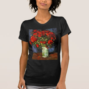 Van Gogh Vintage Painting Blossoms Vase Flowers T-Shirt