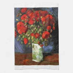 Van Gogh Vintage Painting Blossoms Vase Flowers Tea Towel