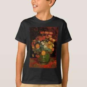 Van Gogh Vintage Painting Vase Flowers Blossoms T-Shirt