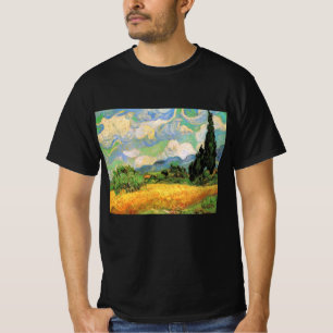 Van Gogh Wheat Field w Cypresses at Haute Galline T-Shirt