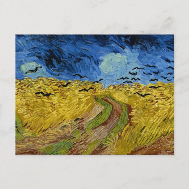 Van Gogh - Wheat Field with Crows Postcard (Front)
