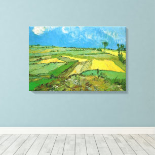 Van Gogh Wheat Fields at Auvers Under Clouded Sky Canvas Print