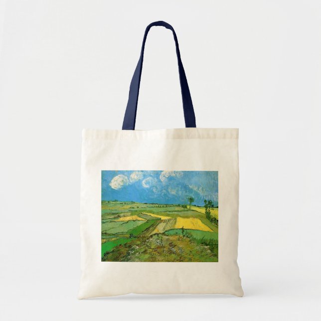 Van Gogh Wheat Fields at Auvers Under Clouded Sky Tote Bag (Front)