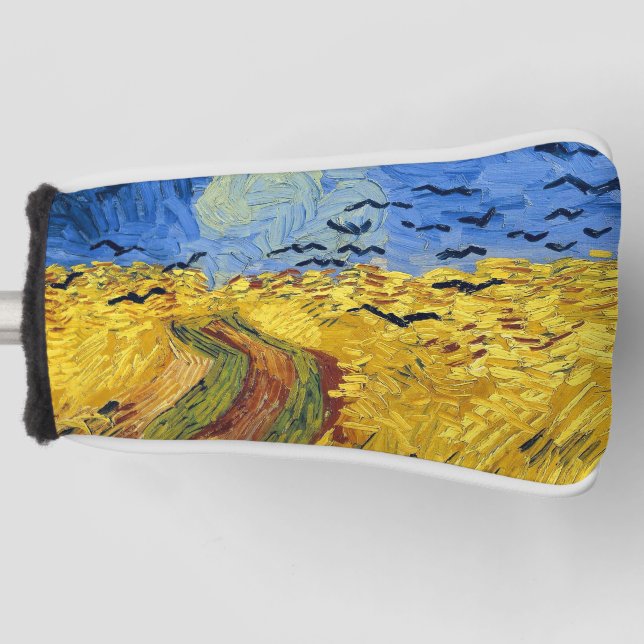 Van Gogh Wheat Fields impressionist Painting Golf Head Cover (Front)