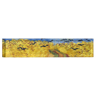 Van Gogh Wheat Fields impressionist Painting Nameplate