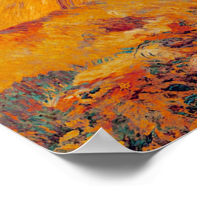 Van Gogh Wheat Fields Poster (Corner)