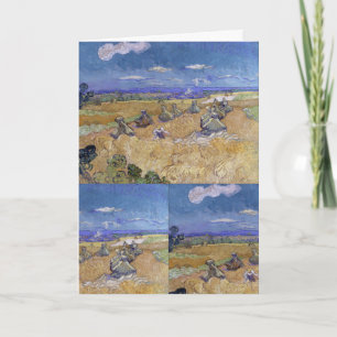 van Gogh Wheat Stacks with Reaper Yellow & Blue Card