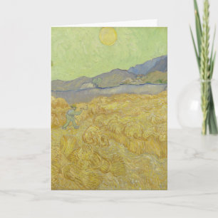 van Gogh Wheat Stacks with Reaper Yellow & Green Card