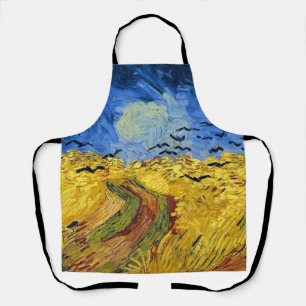 Van Gogh Wheatfield with Crows Post Impressionist Apron