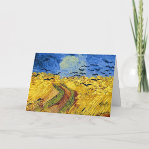 Van Gogh Wheatfield with Crows Post Impressionist Thank You Card