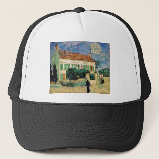 Van Gogh White house night Trucker Hat (Front)
